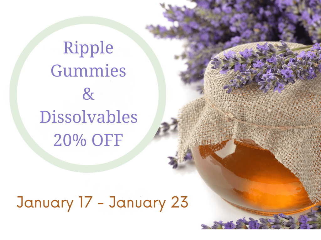 Ripple Gummies & Dissolveables 20% off this week!